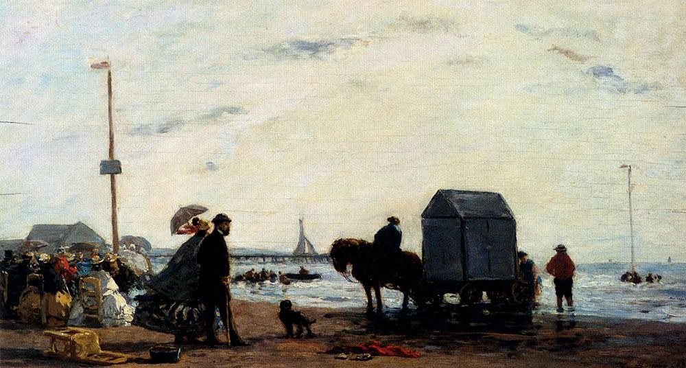Eugene Boudin Beach Scene, Trouville